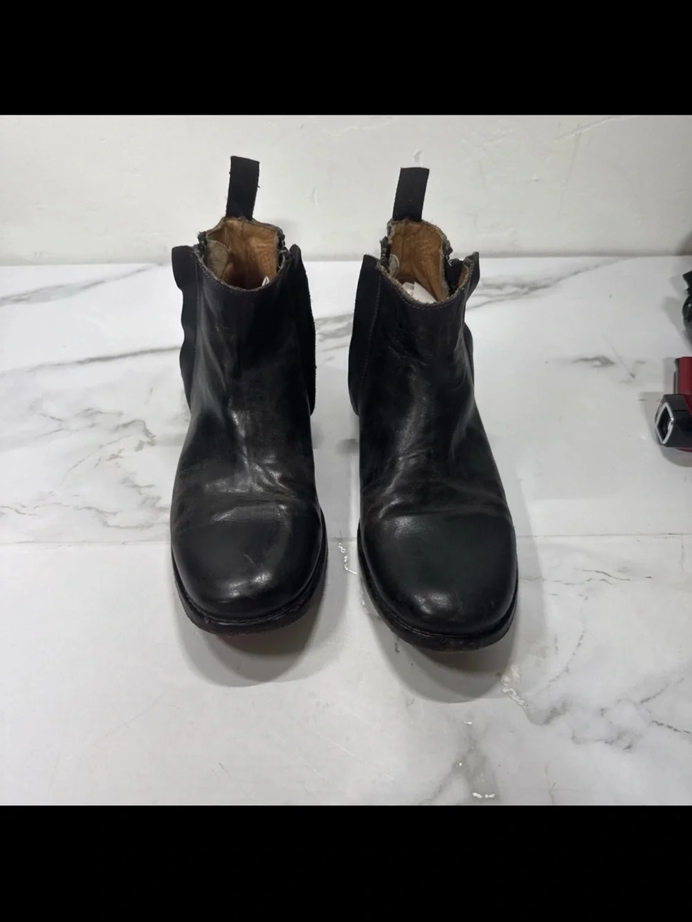 Bed Stu Side Zip Ankle  Boots Mens Size 9 Black Leather